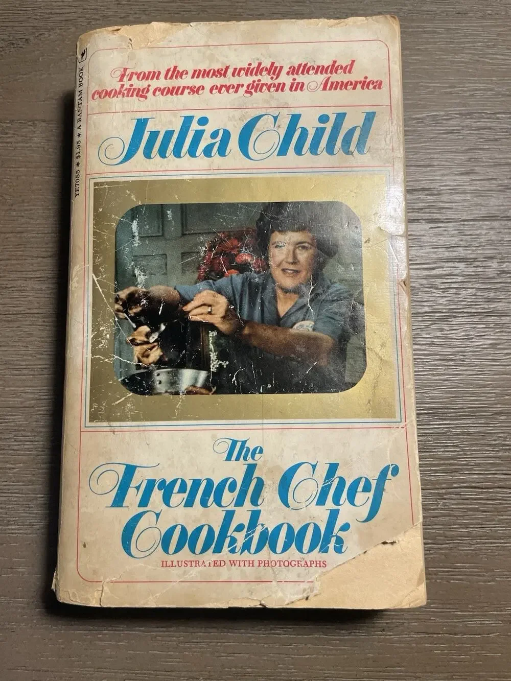 Vintage 1971 Julia Child The French Chef Cookbook Bantam Paperback Recipes